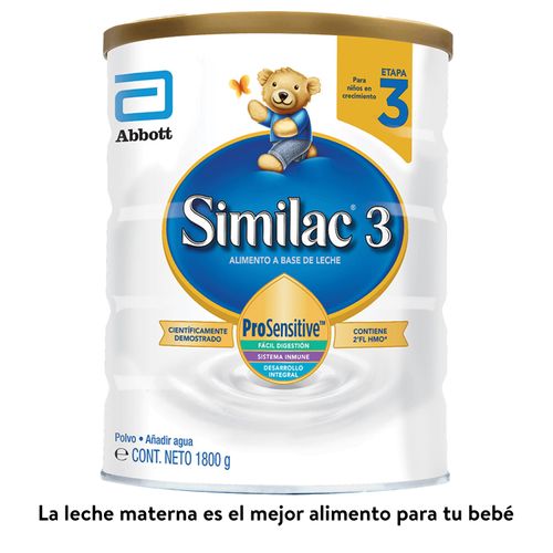 Fórmula Infantil Similac® 3 ProSensitive, Niños En Crecimiento - 1800g