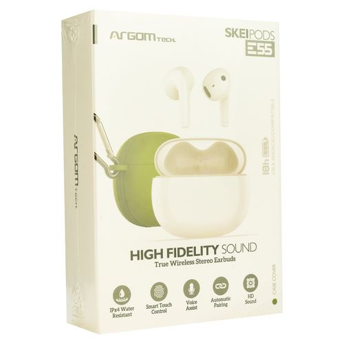 Audífonos Argom ARGHS5055GN earbuds skeipods E55 verde