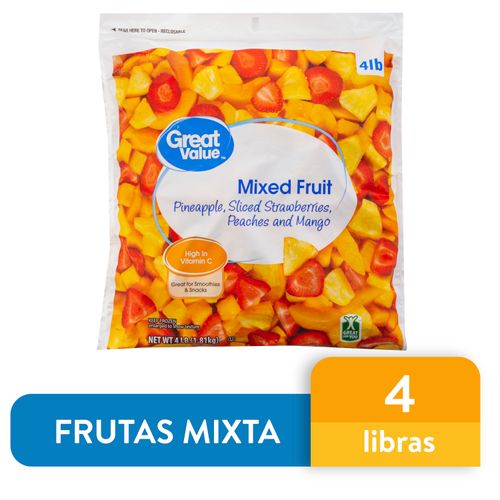 Fruta Mixta Great Value Congelada - 1814gr