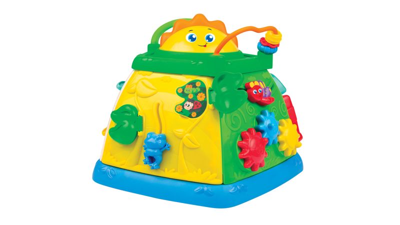 Cubo de actividades de peluche Winfun, Cubo peluche de actividades