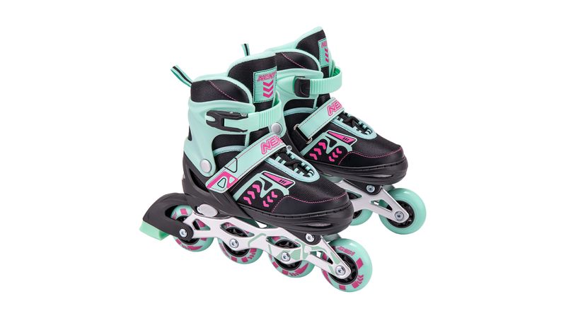 Patines NEXT Ajustables en Línea Niña Talla M 21.5 - 24 cm