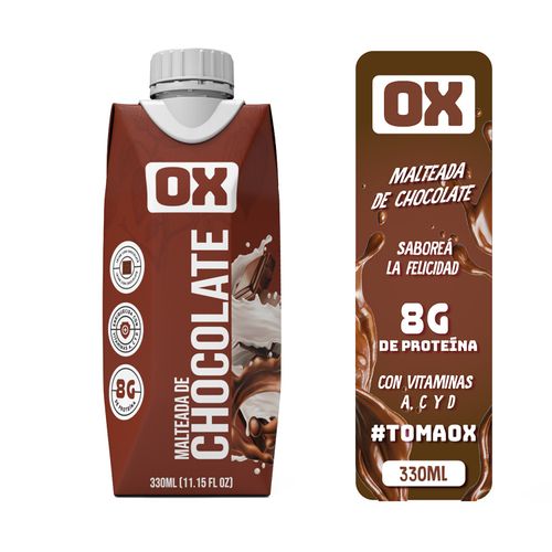 OX Malteada Bebida Lista Para Tomar, Sabor Chocolate -  330ml