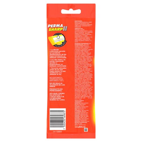 Rasuradoras Desechables Gillette Perma Sharp II -5 Uds