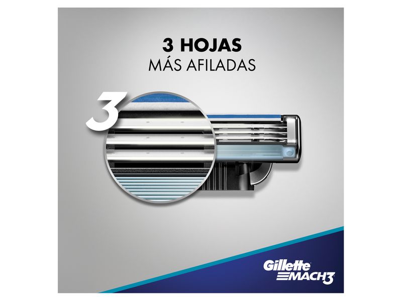 Afeitadora-Recargable-para-hombre-Gillette-Mach3-con-tres-hojas-m-s-fuertes-que-el-acero-1-unidad-3-10384