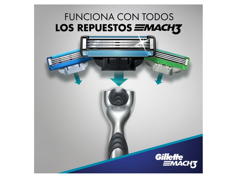 Afeitadora-Recargable-para-hombre-Gillette-Mach3-con-tres-hojas-m-s-fuertes-que-el-acero-1-unidad-4-10384