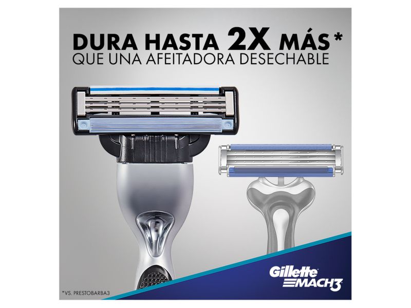 Afeitadora-Recargable-para-hombre-Gillette-Mach3-con-tres-hojas-m-s-fuertes-que-el-acero-1-unidad-5-10384