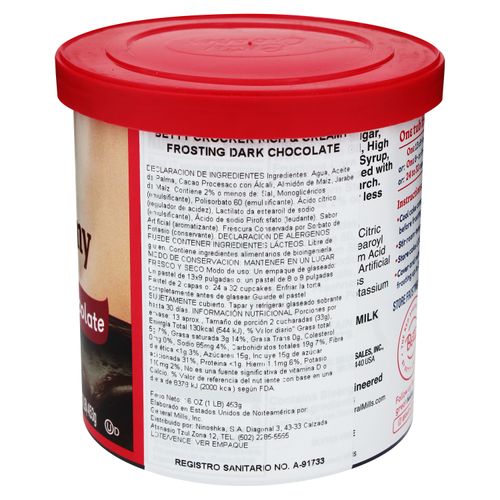 Frosting Betty Crocker dark chocolate - 453 g