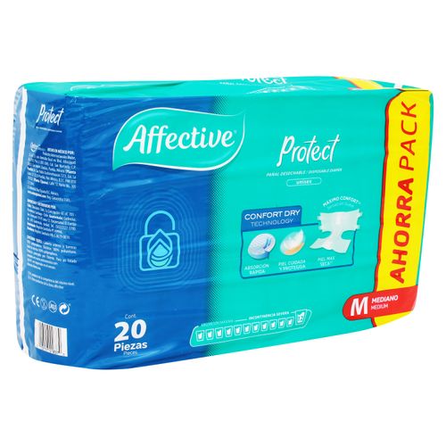 Affective Protect Mediano 20 Unidades Pañales