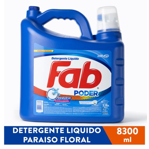 Detergente Liquido Fab Actiblue - 8300ml