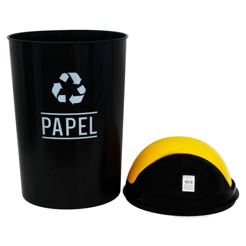 Basurero Swing Recicla 30l Papel Amarill