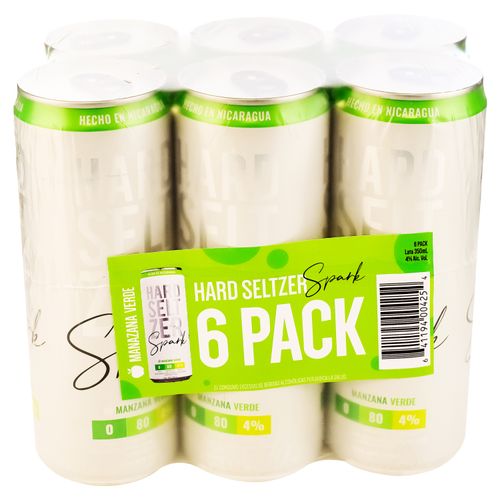 6pk Seltezer Spark Manzana Lata 350ml