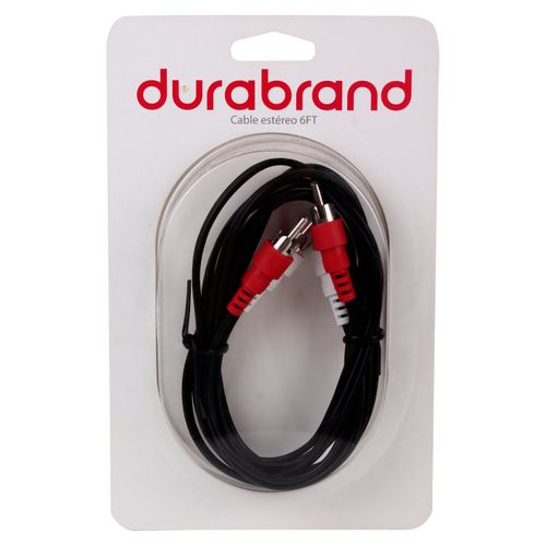 Cable Durabrand para altavoces interfaz de audio RCA 6 pies