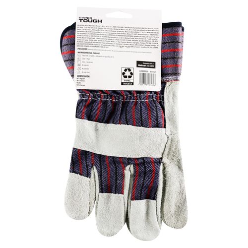 Guante De Carnaza Hyper Tough Ideal Para Trabajos De Herreria Uso General Unitalla