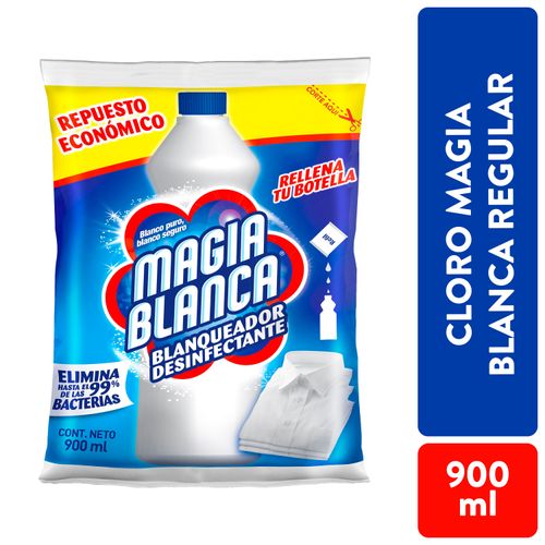 Cloro Magia Blanca Regular En Bolsa  - 900ml