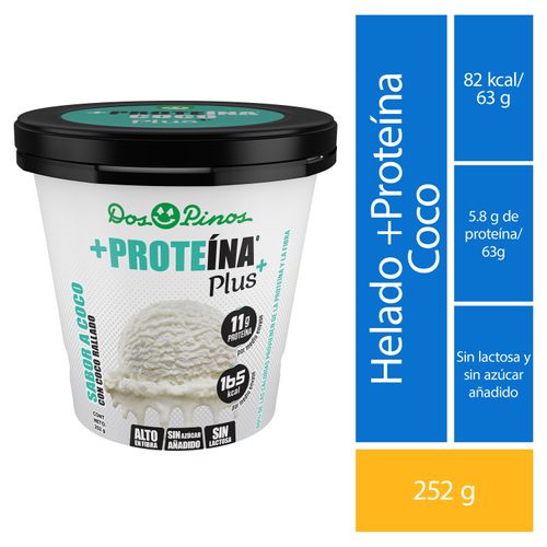 Helado Dos Pinos Proteina Coco 252 Gr