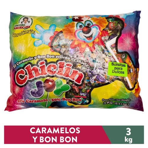 Caramelo Chiclin Surtido - 3000Gr