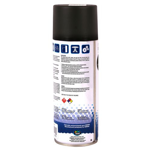 Pintura Anticorrosivo de Acrílico Corona Fast Dry Color Mate Negro para Interior y Exterior - 13.5 onzas