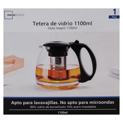 Tetera Mainstays Vidrio Con Infusor - 1100ml