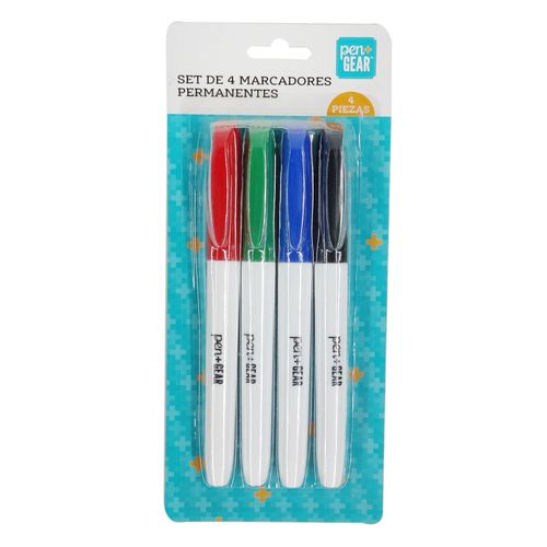 Marcadores permanentes Pen Gear, set -4 pzas