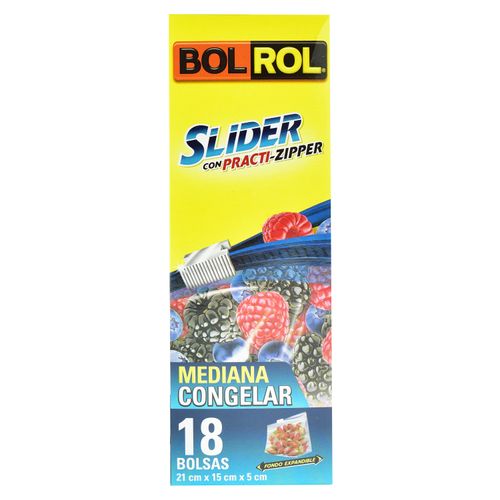 Bolsa Bolrol Slider Congelar Mediana - 18 Unidades