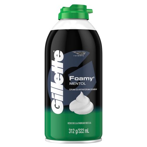 Espuma de Afeitar Gillette Foamy Mentol 312 g