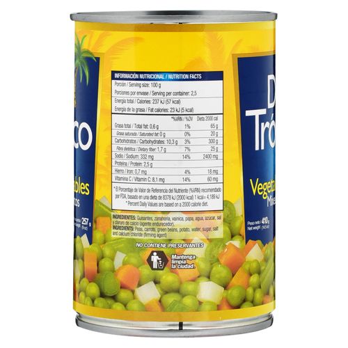 Vegetales Del Monte mixtos en lata - 411 g