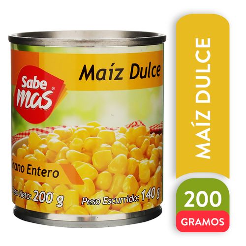 Maíz Dulce Sabemas Grano Entero - 200 g