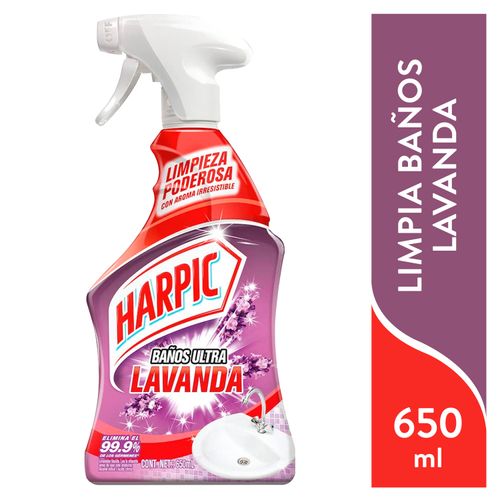 Harpic Limp Banos Lavanda Trigger 650 Ml