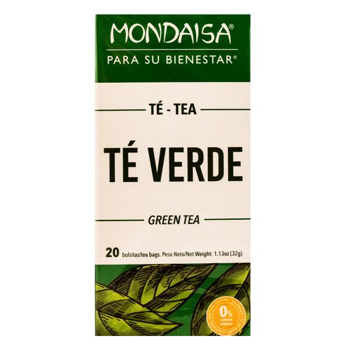 Té  Mondaisa Verde  20 Unidades - 32 g