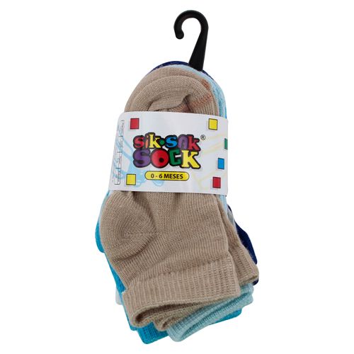 Calceta Sik Sak Sock Lisa Bebe 6 Pk T0