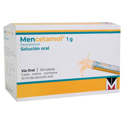 Mencetamol 1G 100 Sobres Sol Bebible