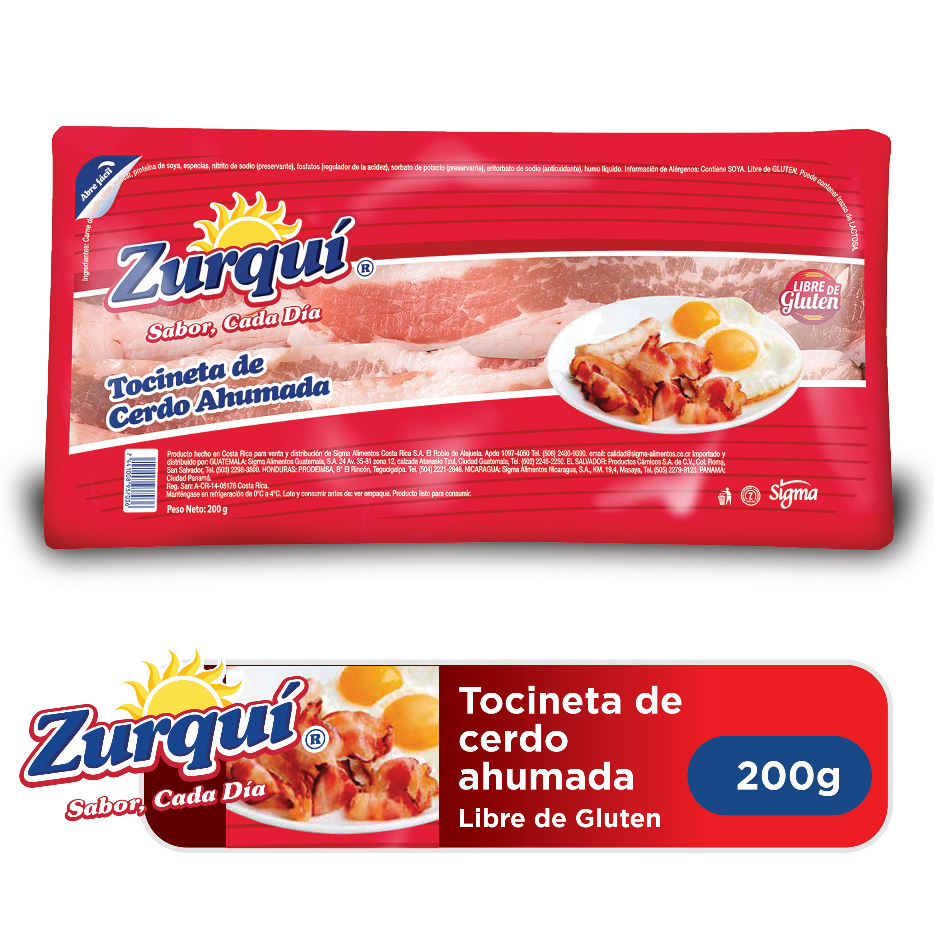 Comprar Tocineta Zurquí de cerdo -200 g | Walmart Nicaragua