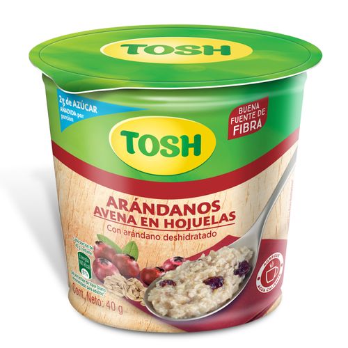 Avena Tosh Cup Avena Arándanos -40 g