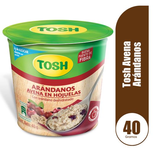 Avena Tosh Cup Avena Arándanos -40 g