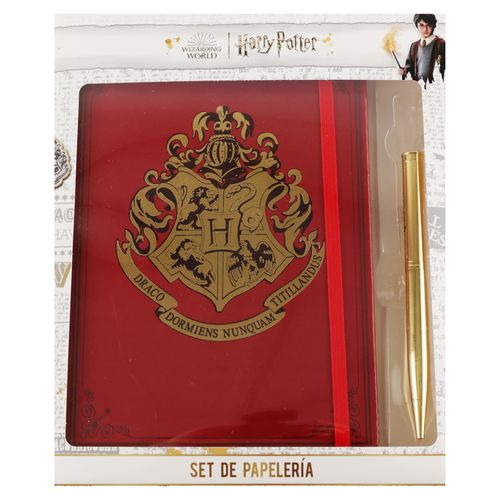 Set Pen + Gear papelería harry potter con libreta A5 y bolígrafo - 96 hojas