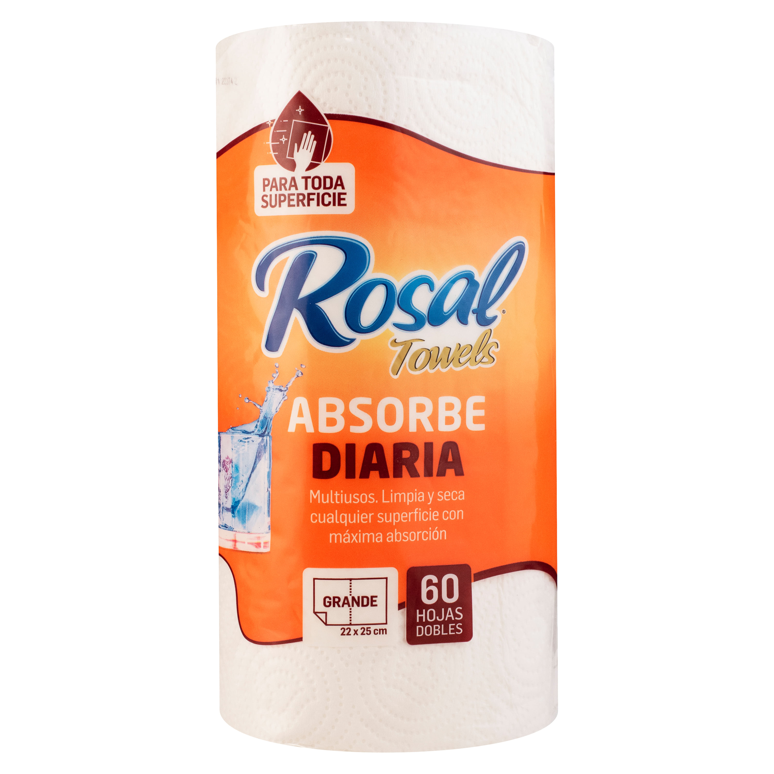 Toalla de Cocina Rosal Plus Ultra absorbente x 90 hojas x 1 rollo