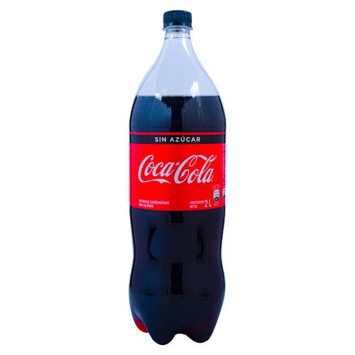 Bebida gaseosa Coca Cola zero menos calorías- 2000 ml