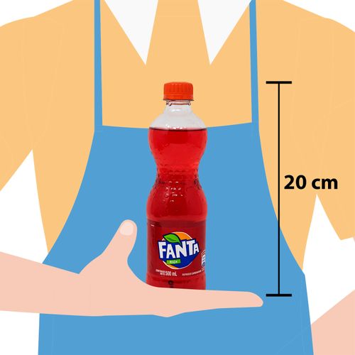 Refresco Fanta Roja Gaseoso Pet -500ml