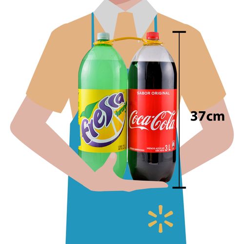 Gaseosa Coca Cola+Fresca regular 2pack - 6 L