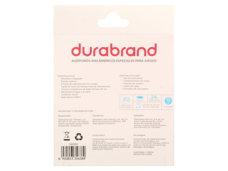 Durabrand-Audifonos-Buds-Negro-X89Bk-4-28891