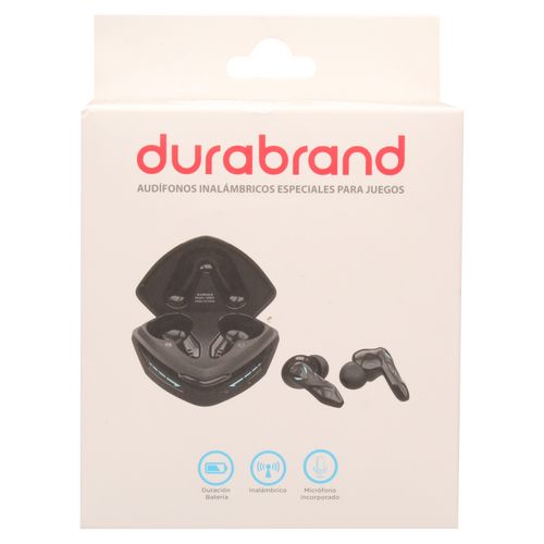 Audífonos Durabrand X89Bk buds color negro especiales para juego