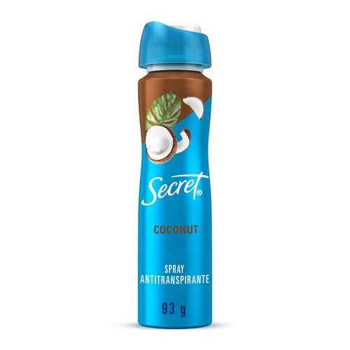 Desodorante Secret Spray Antitranspirante Coco - 93g