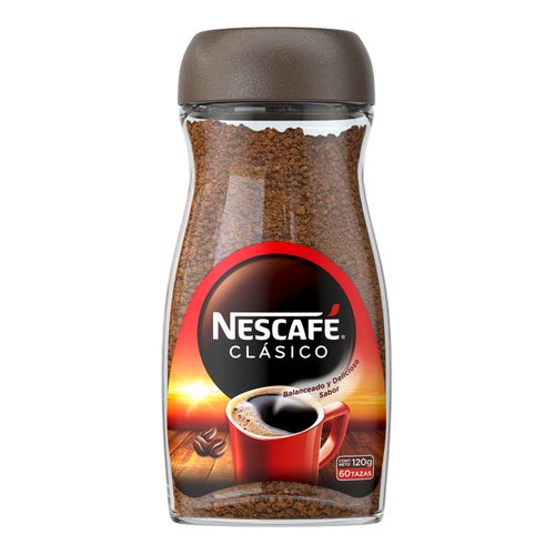 Café Nescafe Clásico  Instantáneo Frasco -120gr