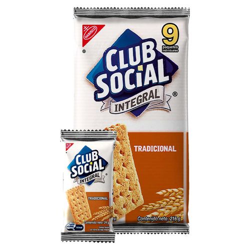 Club Social Galleta Integral 216gr