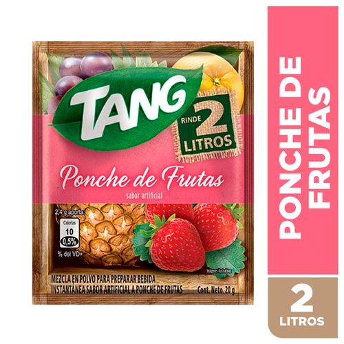 Bebida En Polvo Tang Sabor Ponche De Frutas - 20g