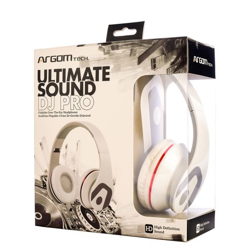 Argom Audifonos Con Cable  Dj Pro Blanco