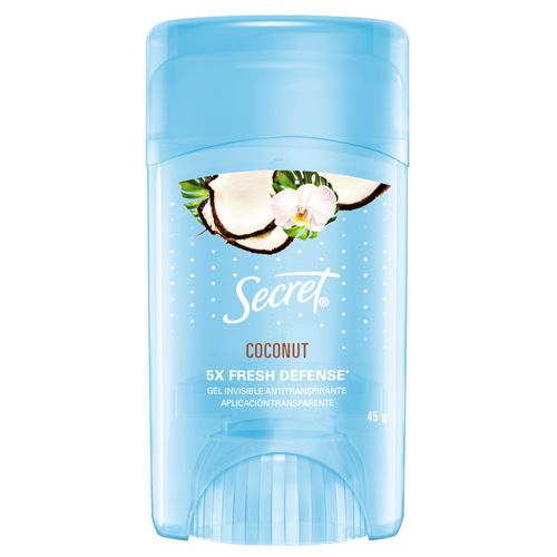 Desodorante Secret Antitranspirante En Gel Invisible Coco - 45g