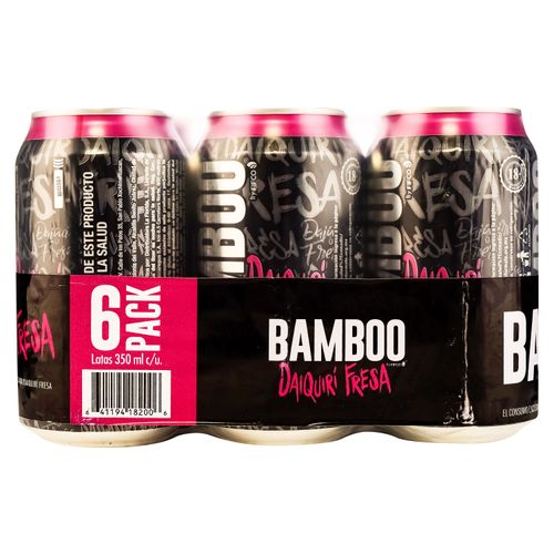 6 Pack Bebidas Daiquiri Bamboo - 350 ml