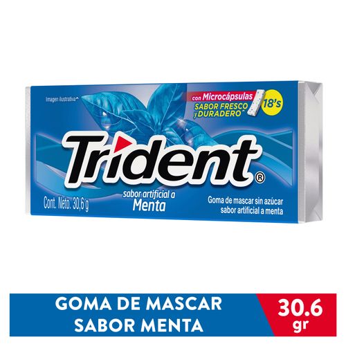 Goma De Mascar Trident Vup Sabor Menta - 30.6g