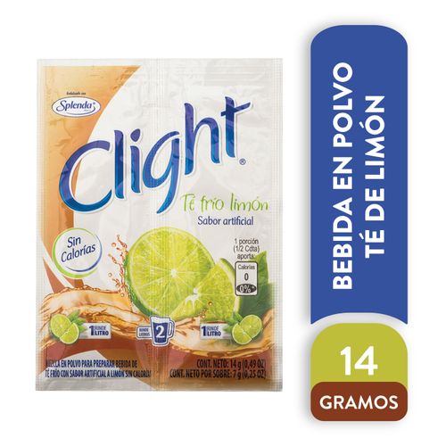 Bebida En Polvo Clight Té Frío Limón - 14g